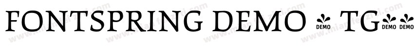 FONTSPRING DEMO - TG字体转换